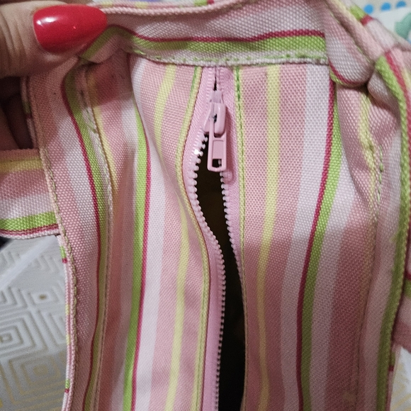 Special Delivery Multi color Pink Geen Yellow Red  Mini Tote Bag - Picture 9 of 14